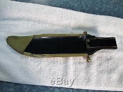 Vintage Case XX USA 1836 Large Bowie Hunting Knife with Sheath Needs Handle