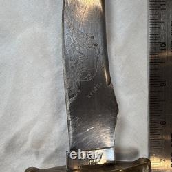 Vintage Case XX USA Fixed Blade Hunting Knife Stag Handle Leather Sheath