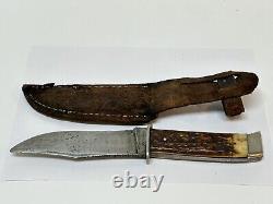 Vintage Case's Bradford Tested XX Fixed Blade Bone Hunting Knife Gg