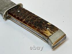 Vintage Case's Bradford Tested XX Fixed Blade Bone Hunting Knife Gg