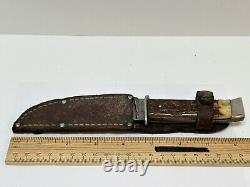 Vintage Case's Bradford Tested XX Fixed Blade Bone Hunting Knife Gg