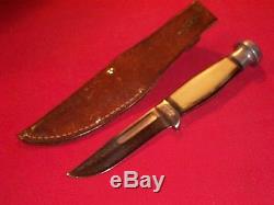 Vintage Case's Tested XX Cutlery Style Small Case Hunting Knife WithSheath Nice