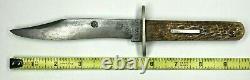 Vintage Challenge Cutlery Co Bowie Hunting Knife Late 1800s Approx. 9.5 Overall