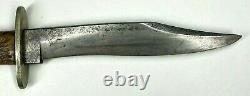 Vintage Challenge Cutlery Co Bowie Hunting Knife Late 1800s Approx. 9.5 Overall