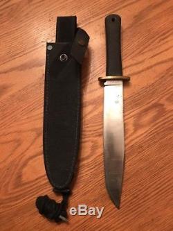 Vintage Cold Steel Trail Master Carbon V Bowie Hunting knife WithSheath USA made