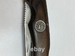 Vintage Colt CT16 Folding Lockback Knife Leather Sheath Hunting Japan