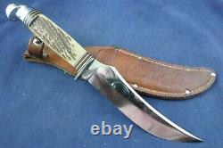 Vintage Craftsman Skinner Hunting Knife with Sheath