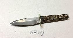 Vintage Crane Brand Cutlery Co Sheffield England Hunting Dagger Knife WithSheath
