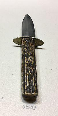 Vintage Crane Brand Cutlery Co Sheffield England Hunting Dagger Knife WithSheath