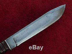 Vintage Crown Cutlery Sheffield England Stag fixed Blade Fighting Hunting Knife