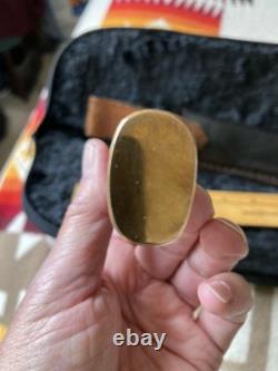 Vintage Custom Alfred Tegethoff Hunting Knife with Maker's Handmade Sheath