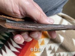 Vintage Custom Alfred Tegethoff Hunting Knife with Maker's Handmade Sheath