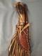 Vintage Custom Handcrafted Elk Antler Bear Scrimshaw Bowie Hunting Knife Sheath