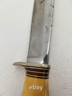 Vintage Custom Norway Morseth Brusletto Stag Handle 5 Fixed Blade Knife