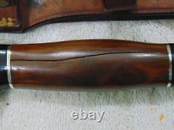 Vintage Custom RALPH BONE Fixed Blade Hunting Knife & JOHNSON'S LEATHER SHEATH