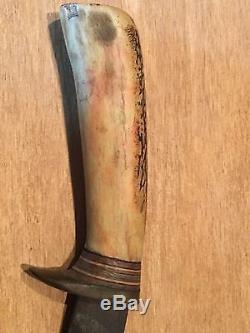 Vintage Custom Randall Hand Made Hunting Knife And Sheath