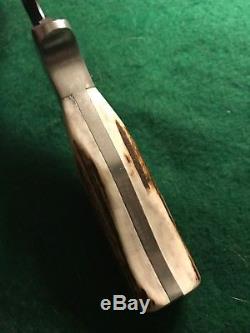 Vintage Custom Stag Gary Sampietro Handmade Knife Trout Creek MT Hunting Mint