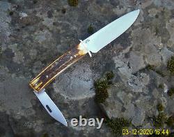 Vintage Custom Stag Scagel Northwoods Knife