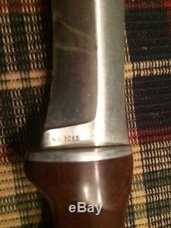 Vintage Cutco 1065 Hunting Knife With Sheath Made In USA