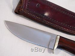 Vintage DON WEILER YUMA FIXED BLADE HUNTING KNIFE WITH SHEATH