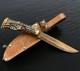 Vintage Dagger Knife Fixed Soligen Handmade Handle Engraved Germany Sheath Blade