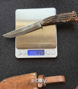 Vintage Dagger Knife Fixed Soligen Handmade Handle Engraved Germany Sheath Blade