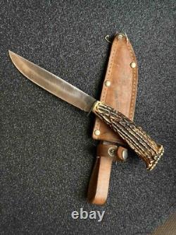 Vintage Dagger Knife Fixed Soligen Handmade Handle Engraved Germany Sheath Blade