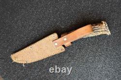 Vintage Dagger Knife Fixed Soligen Handmade Handle Engraved Germany Sheath Blade