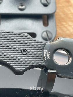 Vintage Discontinued CRKT 2605 Hammond A. B. C. Black Fixed Blade Knife-368.25