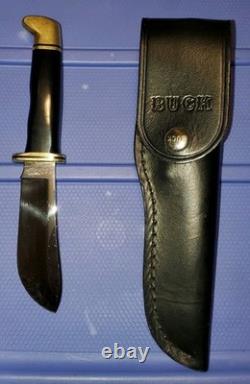 Vintage EARLY Buck 103 ONE LINER Hand Forged Skinner Knife