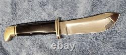 Vintage EARLY Buck 103 ONE LINER Hand Forged Skinner Knife