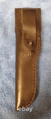 Vintage EARLY Buck 103 ONE LINER Hand Forged Skinner Knife