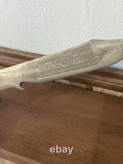 Vintage Eagle Head Hunting Bowie Knife 6 Blade Circa 1950