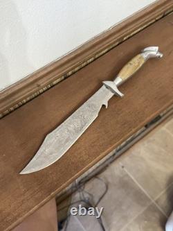 Vintage Eagle Head Hunting Bowie Knife 6 Blade Circa 1950