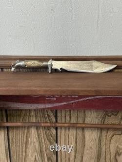 Vintage Eagle Head Hunting Bowie Knife 6 Blade Circa 1950