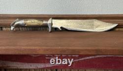 Vintage Eagle Head Hunting Bowie Knife 6 Blade Circa 1950