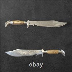 Vintage Eagle Head Hunting Bowie Knife 6 Blade Circa 1950