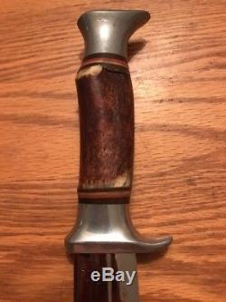 Vintage Edge Brand #469 African Hunter Survival Bowie Hunting Knife with Sheath