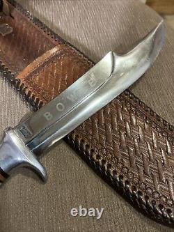 Vintage, Edge Brand, #469, Stag, Custom Sheath, VG