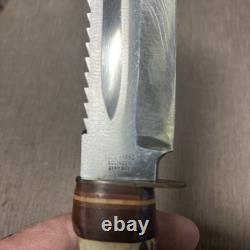 Vintage, Edge Brand #488, Saw Tooth Spine, Sol Ger, Large, Sheath