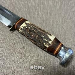 Vintage, Edge Brand #488, Saw Tooth Spine, Sol Ger, Large, Sheath