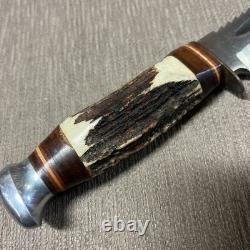 Vintage, Edge Brand #488, Saw Tooth Spine, Sol Ger, Large, Sheath