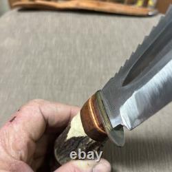 Vintage, Edge Brand #488, Saw Tooth Spine, Sol Ger, Large, Sheath