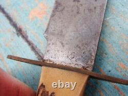 Vintage Edge Brand Germany German Stag Hunting Fighting Bowie Knife Knives Tools