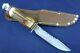 Vintage Eig Cutlery SawBack Hunting Knife with Sheath