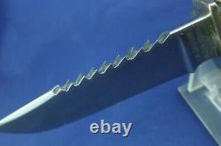 Vintage Eig Cutlery SawBack Hunting Knife with Sheath