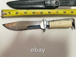 Vintage Ern Wald Solingen Germany Hunting Knife With Original Sheath