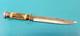 Vintage F. A. Bower Germany Arkansas Toothpick Bowie Knife 88H TR1578