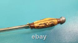 Vintage F. A. Bower Germany Arkansas Toothpick Bowie Knife 88H TR1578