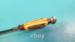 Vintage F. A. Bower Germany Arkansas Toothpick Bowie Knife 88H TR1578
